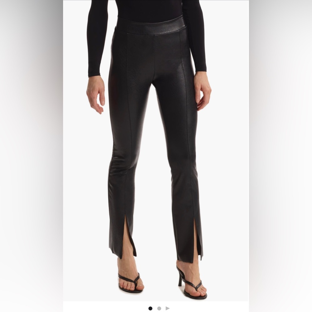 Commando Split Hem Faux Leather Pull- On Pants. 2095